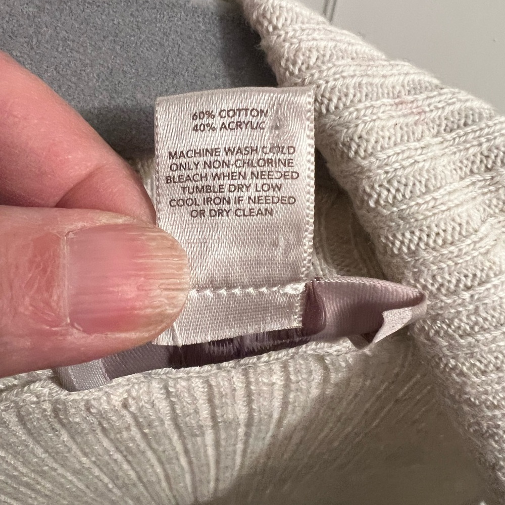 Cream Knit Sleeveless Cardigan - image 4